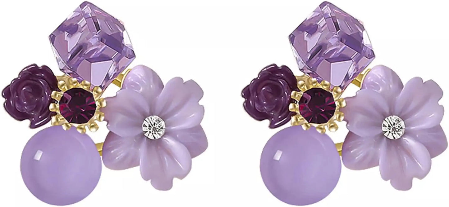 Combo Pack of 3 Korean Stud Earrings for Women & Girls – Gold Plated, Stylish & Elegant