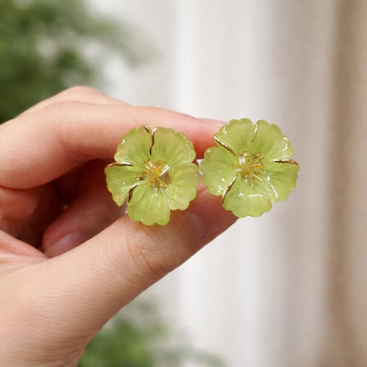 Pack of 6 Pairs Flower Chandelier Earrings for Women & Girls | Lightweight Metal Base | Stylish Party & Daily Wear Combo Set | No Plating