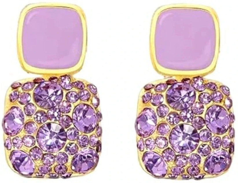 Kazare Women’s Western Party Wear Alloy Stud Earrings – Elegant Gold-Tone Studs for Girls & Women