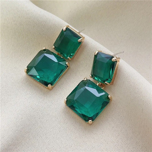 Amber Earrings Gold – Large Stud Statement Earrings