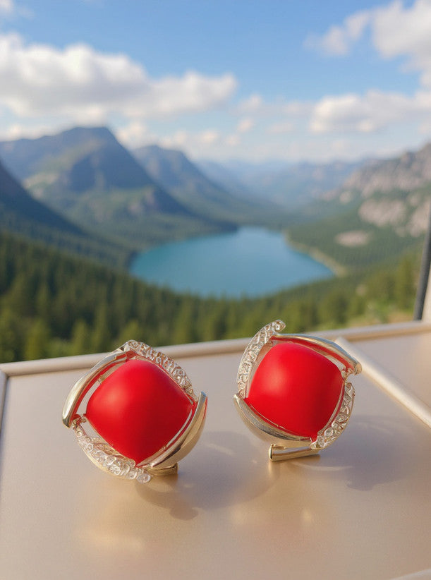 Rappersshop Daily & Party Wear Stud + Drop Alloy-Brass Earring Set – Trendy Women’s Danglers & Studs Combo